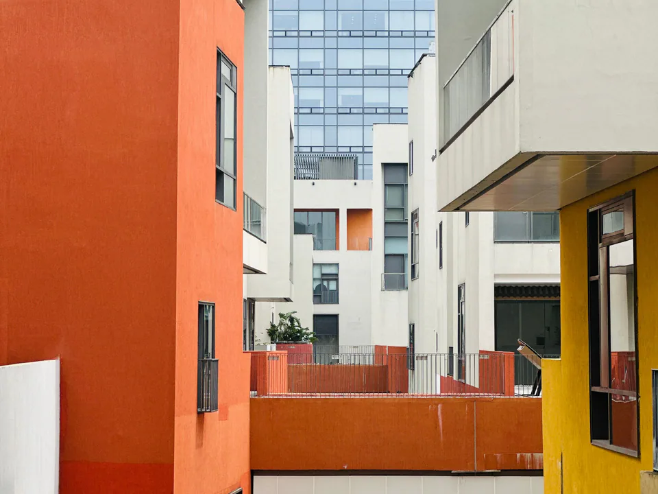 Dense modern residential district in Shenzhen