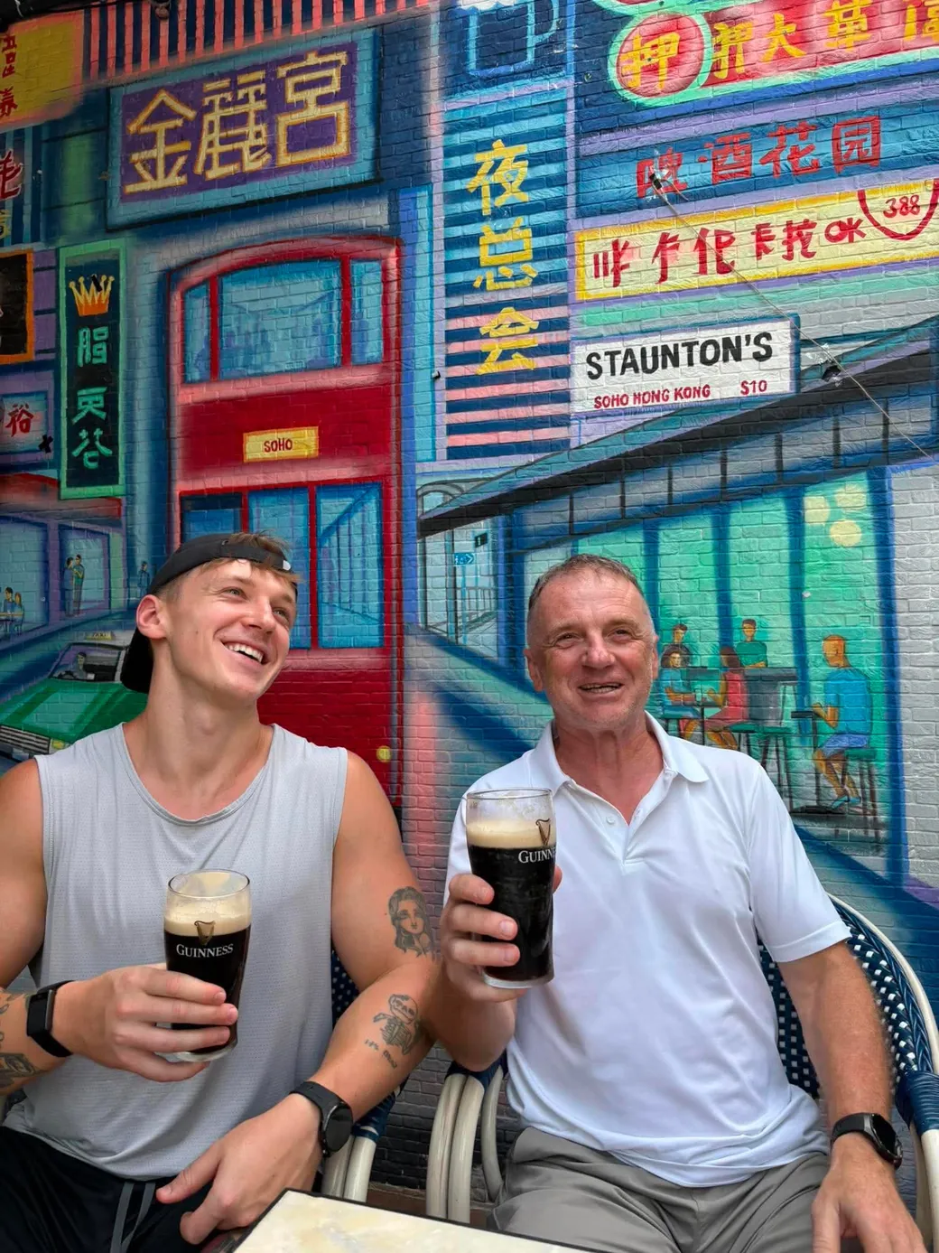 A drink in Hong Kong's SoHo district