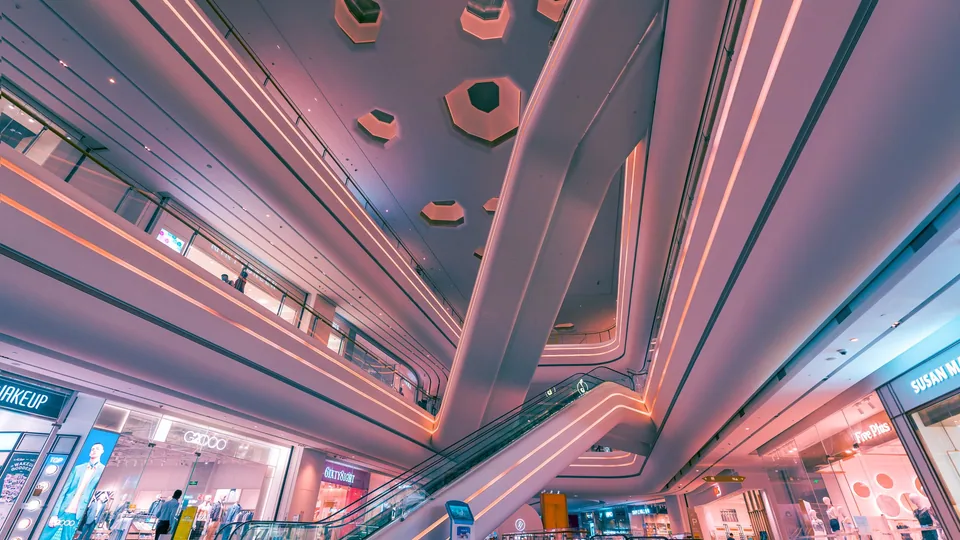Modern shopping mall in Shenzhen where visitors can find tax-refund stores