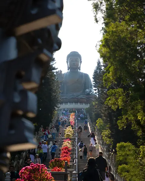 Tian Tan Big Buddha on Lantau Island in Hong Kong